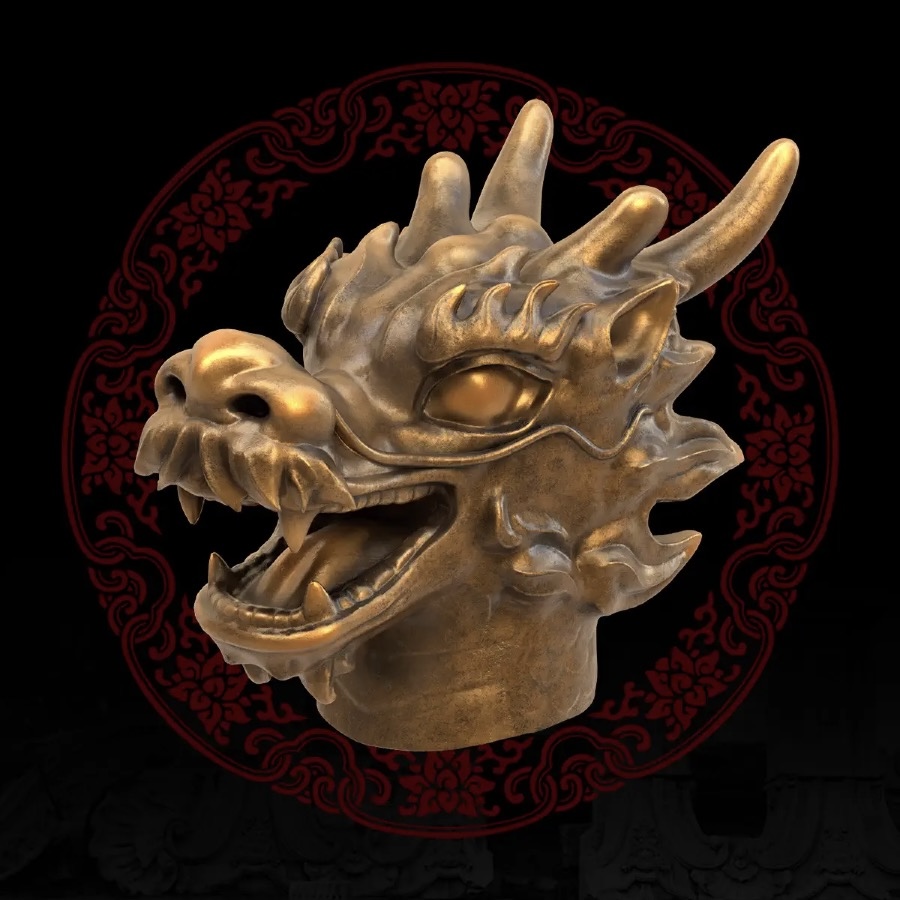 圆明园龙首铜像