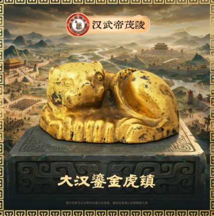 大汉鎏金虎镇